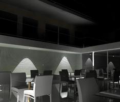 External Patio_Glass Wall_Night