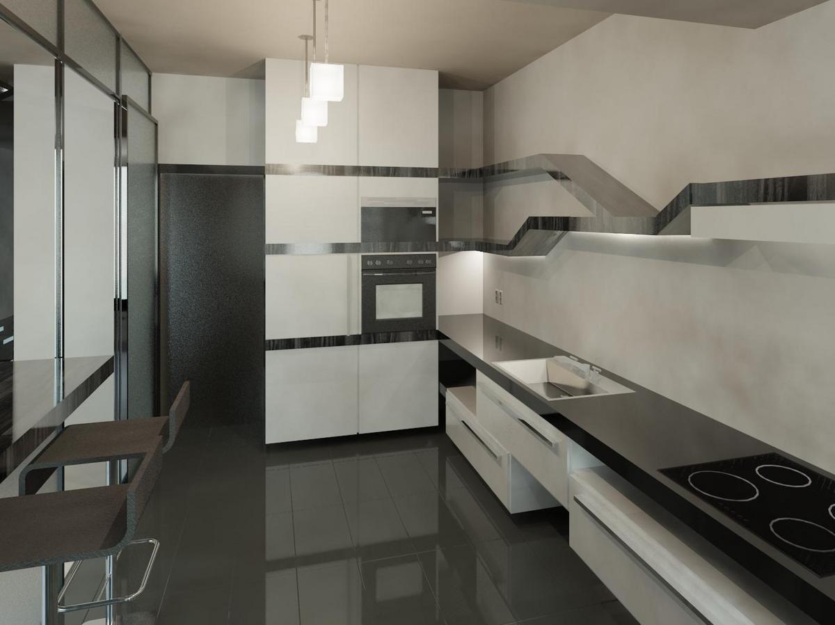 Kitchen and dinner room interior