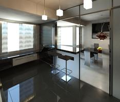 Kitchen and dinner room interior