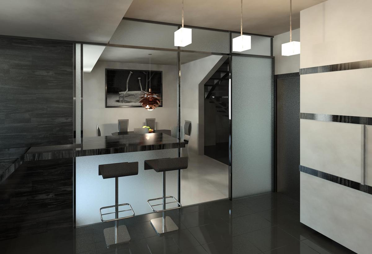 Kitchen and dinner room interior