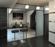 Kitchen and dinner room interior