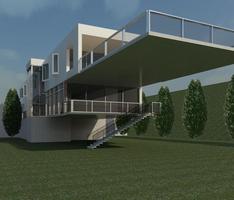 cantilevered house