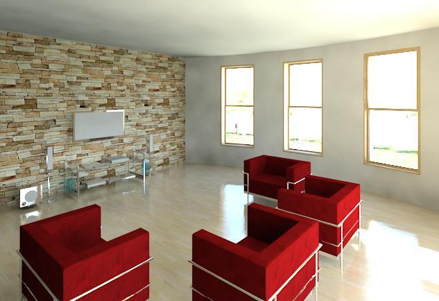 Modern villa , living room