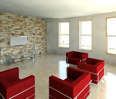 Modern villa , living room