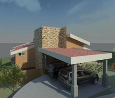 Fachada principal casa Tuscania, San Salvador.SV