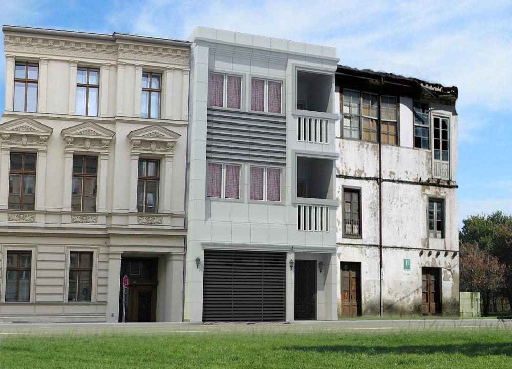 modern and classic house