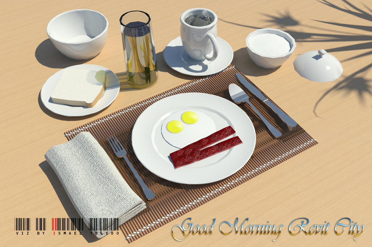 RevitCity com Image Gallery Breakfast Table setup