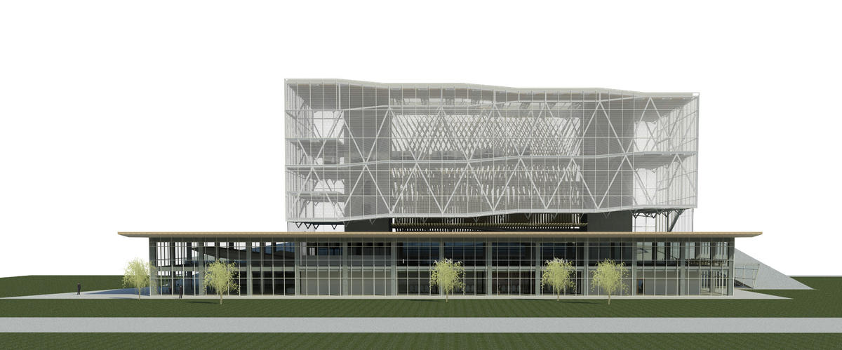 South Elevation: Aerospace Incubation Centre