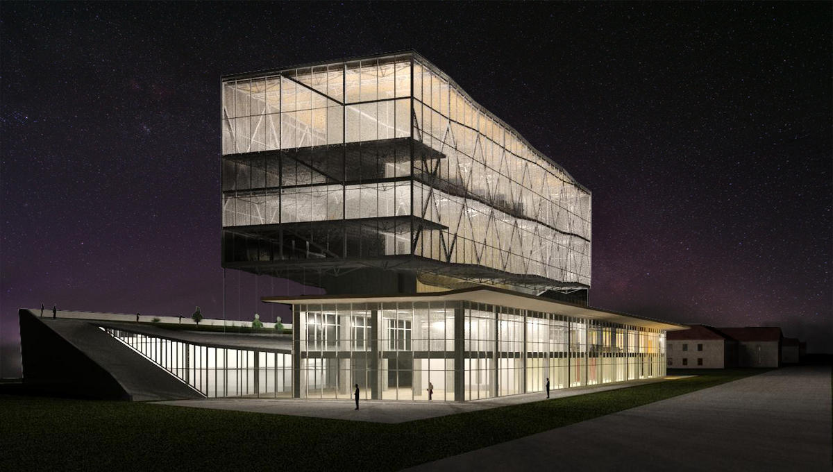 Night Exterior: Aerospace Incubation Centre