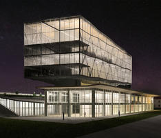 Night Exterior: Aerospace Incubation Centre