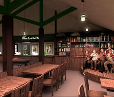 Irish Pub - back bar