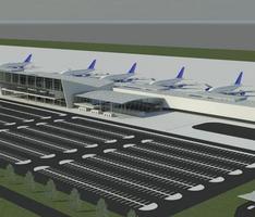 Airport exterior perspective
