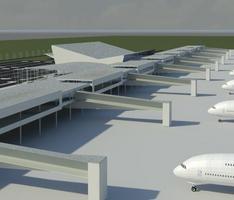 Airport exterior perspective 2