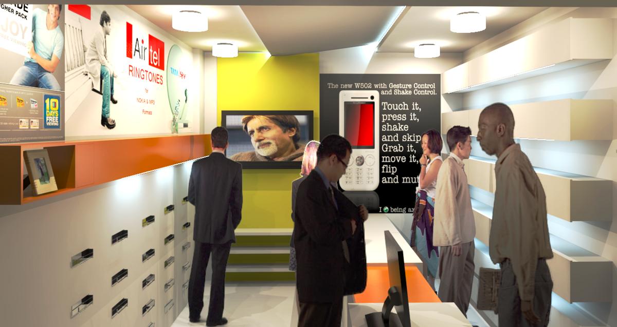 mobile shop interior