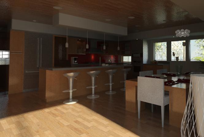 kitchen of the beach house