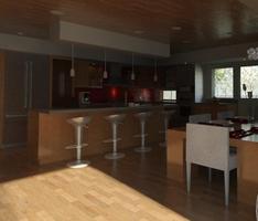 kitchen of the beach house