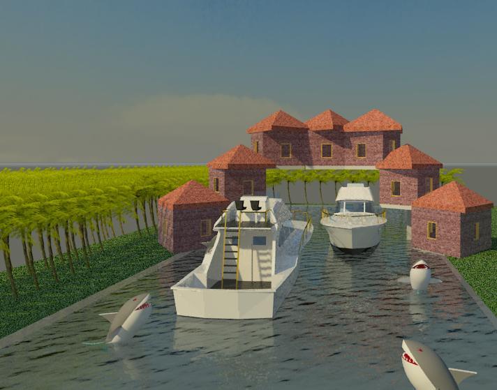 House surrounded by sharks :p