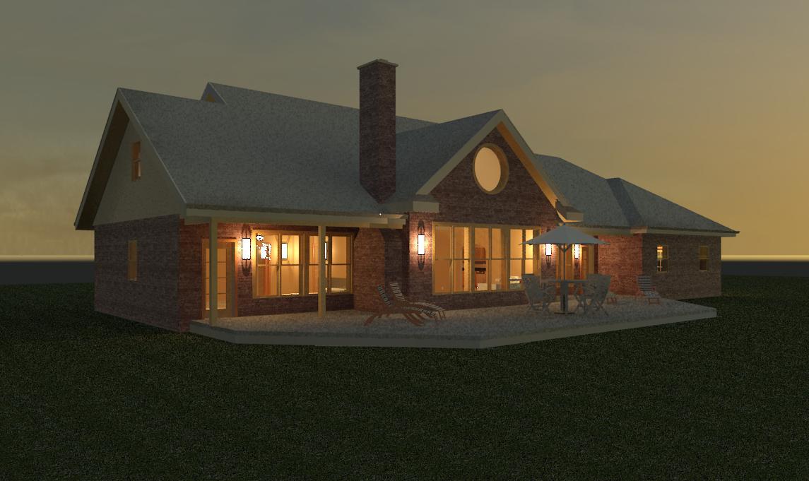 Exterior Rear - Night