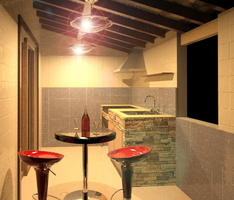 Laundry Area converted to BBQ Area