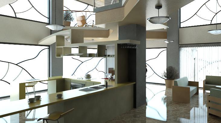 Cocina Edificio Departamentla