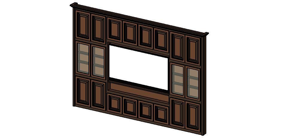 Entertainment Center (13'x8') w/TV