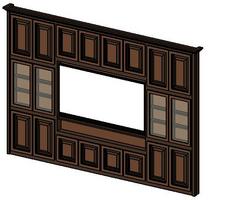 Entertainment Center (13'x8') w/TV