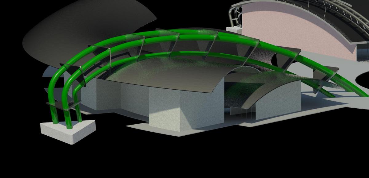 Estructura Gigante Mall Santa Cruz