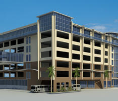 Beach side Mixed-Use Facility rear hotel connectio