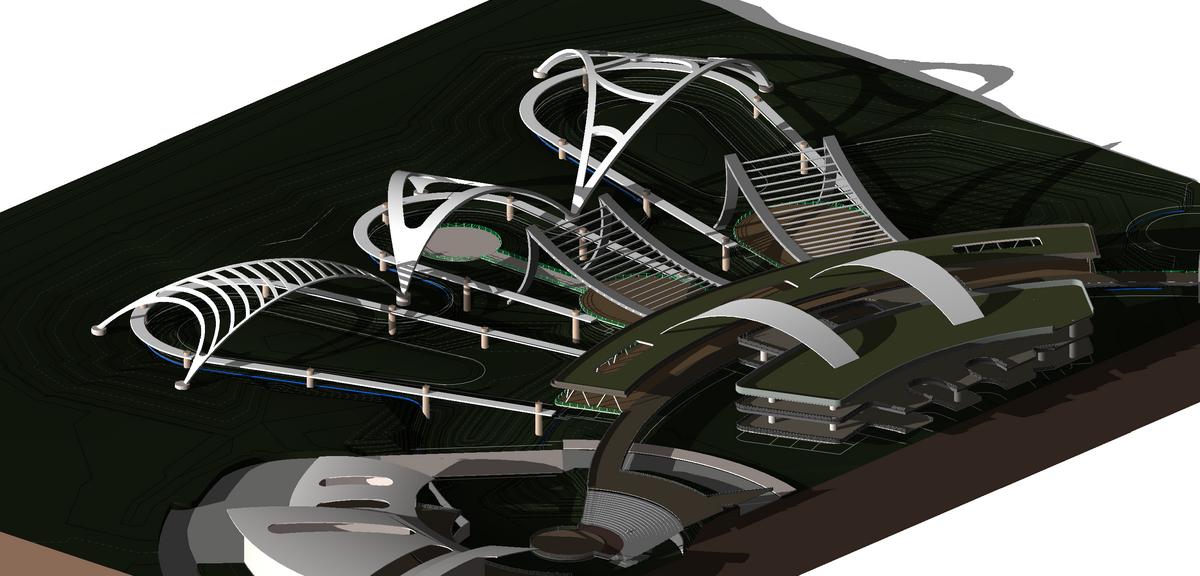 Area del Lago y Pergolas