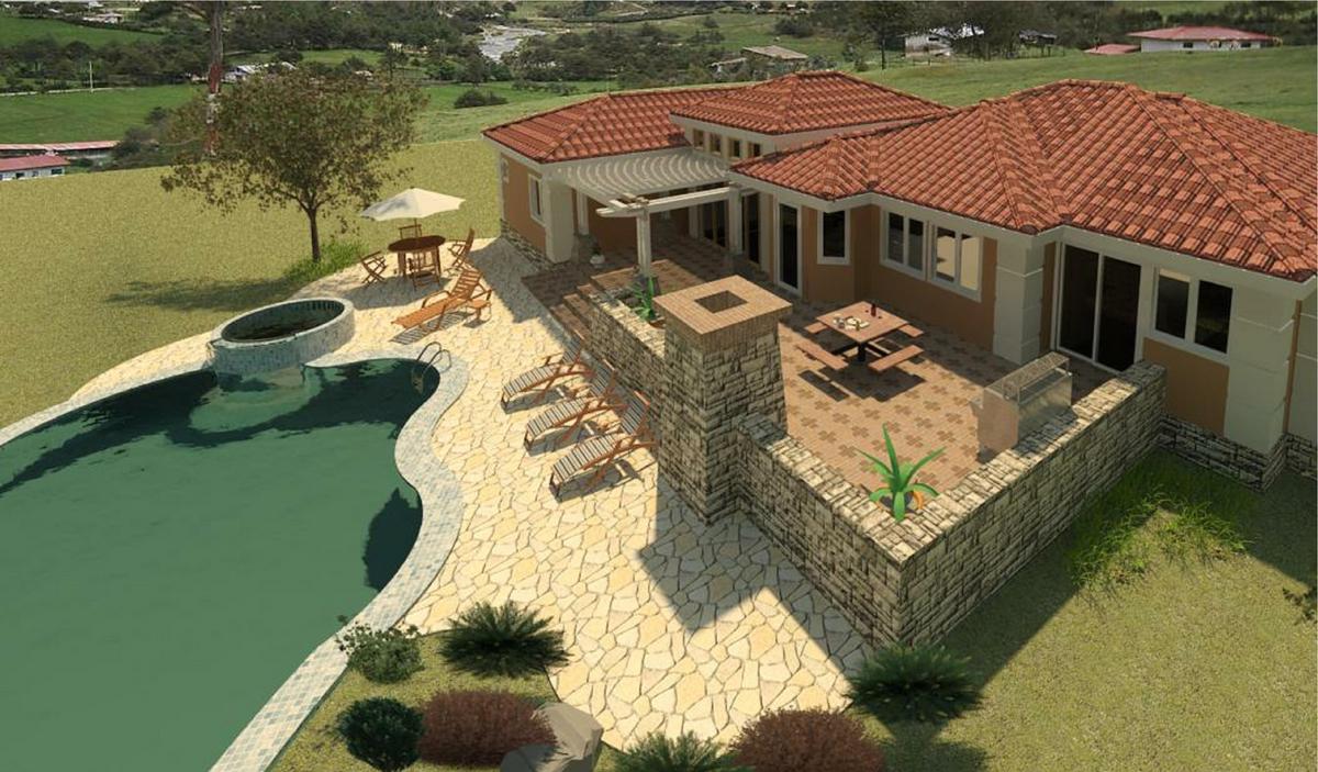 Elizabeth's House-Pool View