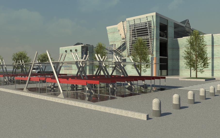 Centro commerciale area carrelli