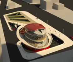 Dance club in Vilnius: day scene