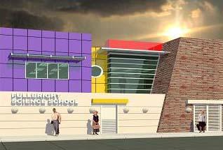 Modern School Facade