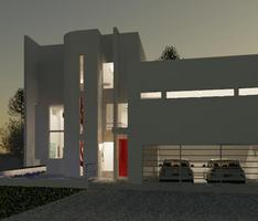 The Museum House at Night