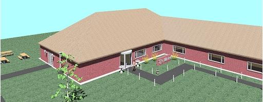 Front view of TJ's Motel