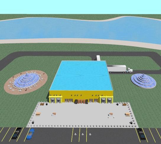 Birds Eye view of Roy Mart