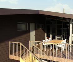 SPA apartment deck winter 3pm