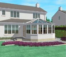 Petunia House with conservatory