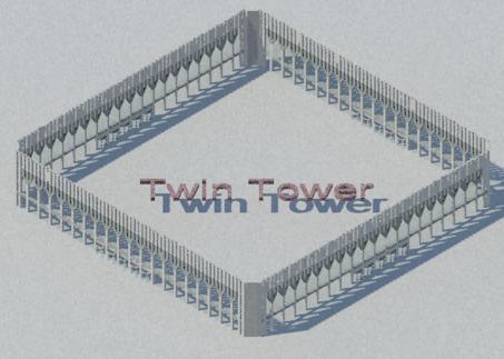 Twin Tower - South Tower *Exterior Walls Only*