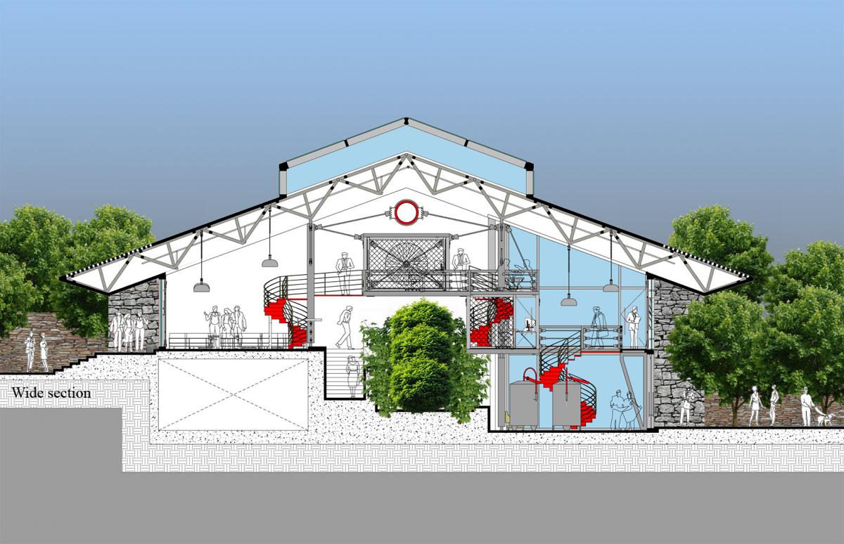 Light structure project-Wide section
