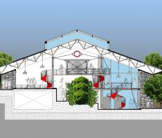 Light structure project-Wide section