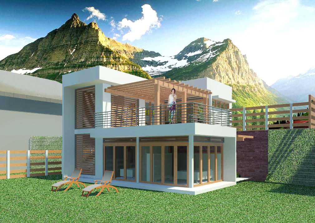 School Project - Affordable Dwelling (Back)