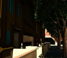 Row House Neighborhood with Robotic Garage