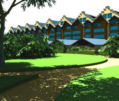 Row Houses around Garden Courtyard