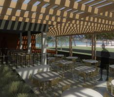 restaurant in the beach