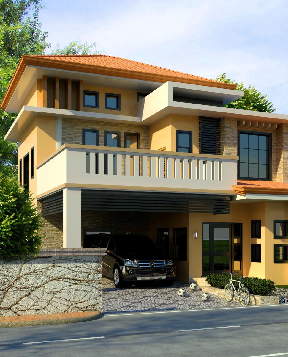 2 storey modern house