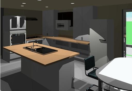Kitchen, Revit Radiosity/Raytrace