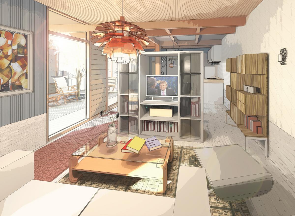 Courtyard Housing Type Interior