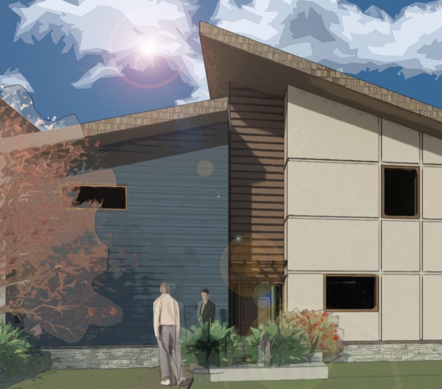 L Type Rowhouse Front Yard