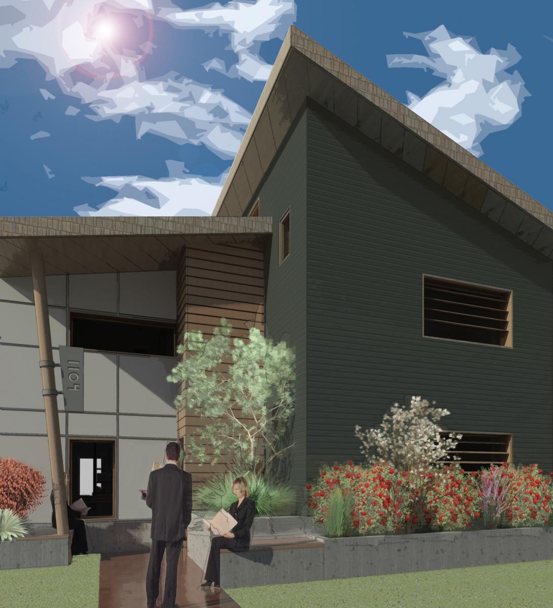 Split Rowhouse Front Yard